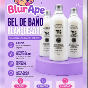 Gel de baño whitening milk plus