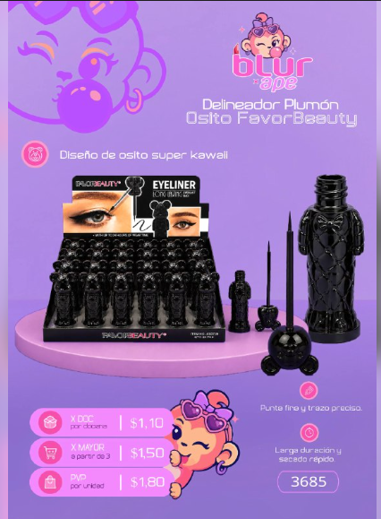 Delineador tipo Plumón FAVORBEAUTY
