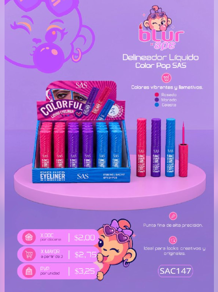 Delineador líquido color Pop SAS