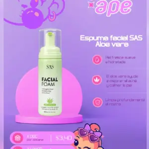 Espuma facial aloe vera SAS