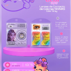 Lentes de contacto color gris NOVMAS