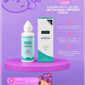 Líquido para lentes de contacto NOVMAS