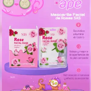 Mascarilla facial de rosas SAS