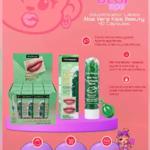 Voluminizador labial de aloe vera Kiss Beauty