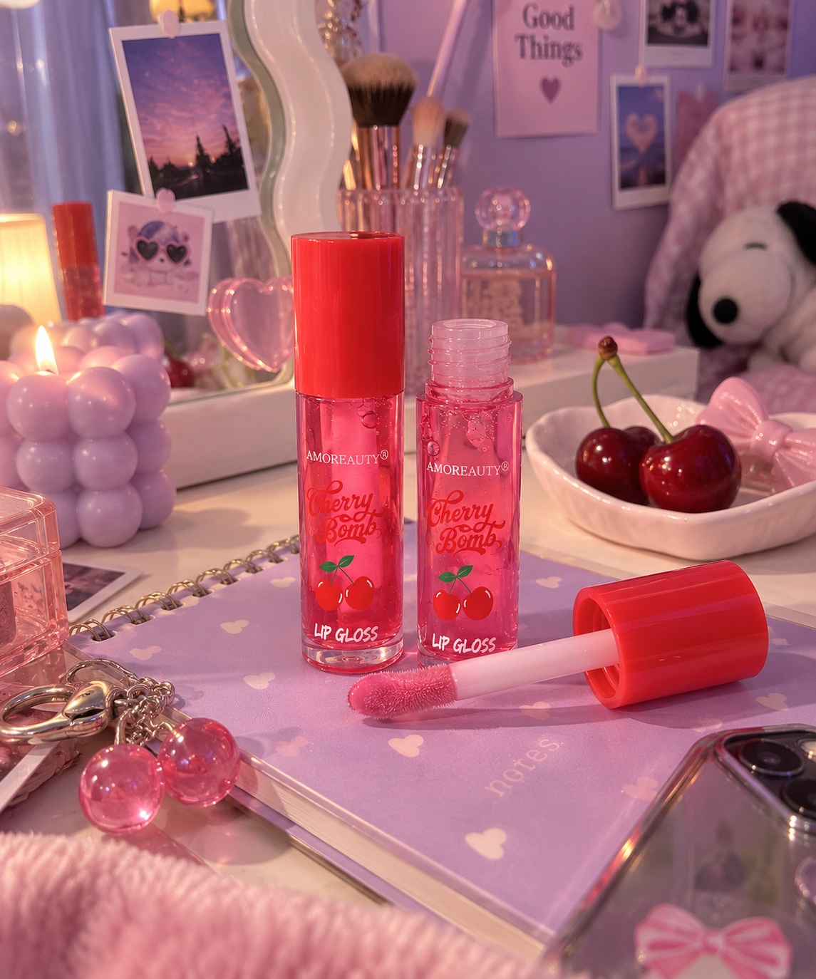 Cherry gloss labial FAVORBEAUTY - Image 4