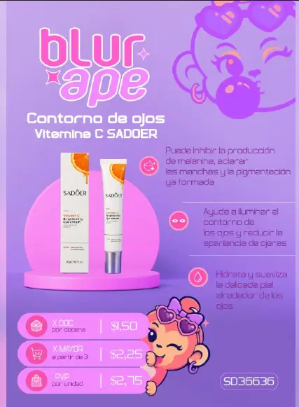 Contorno de ojos base vitamina C SADOER