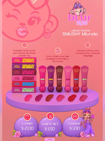 Labial mate SMUSHY Miundo