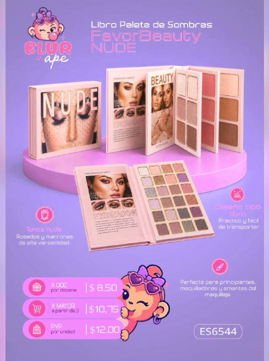 Libro de sombras para ojos FAVORBEAUTY