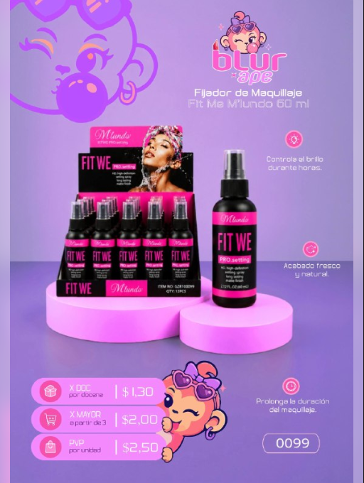Fijador de maquillaje Fit Me Miundo
